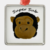 Super Sub Silbernes Ornament (Vorne)