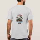 Super Summer Good Skeleton Surfer Design T-Shirt (Rückseite)