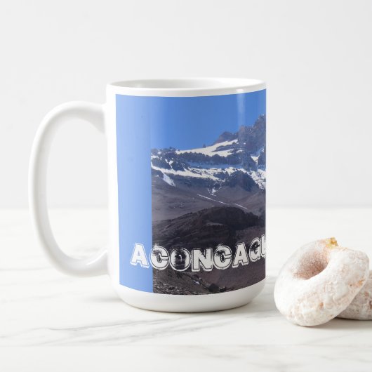 Super Summit View, Mount Aconcagua, Argentinien Kaffeetasse (Mit Donut)
