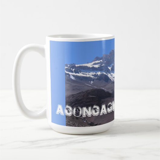 Super Summit View, Mount Aconcagua, Argentinien Kaffeetasse (Links)