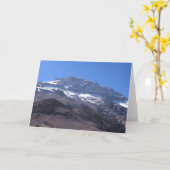 Super Summit View, Mount Aconcagua, Argentinien Karte (Gelbe Blume)