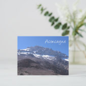 Super Summit View, Mount Aconcagua, Argentinien Postkarte (Stehend Vorderseite)