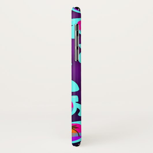 Super Sunset Shades Pattern Case-Mate iPhone Hülle (Hinten/Links)