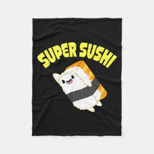 Super Sushi kawaii Anime japanisch Fleecedecke