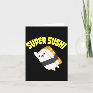 Super Sushi kawaii Anime japanisch Karte