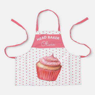 Super süße Chef-Bäckerin Farbige Cupcake-Backen Schürze