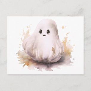 Super süße dicke Halloween-Geister Feiertagspostkarte