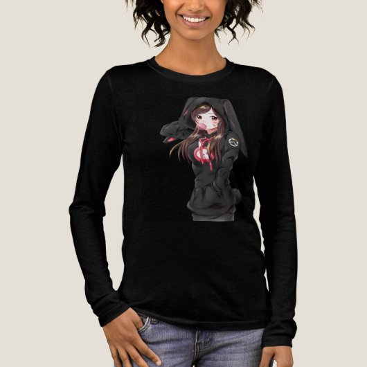 Super süße Frau Tri-Blend Shirt (Vorderseite)