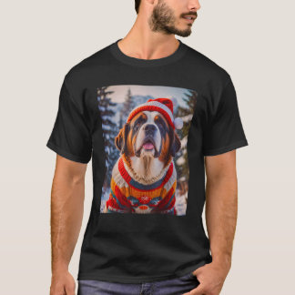 super süße Hunde Modeopfer St. Bernhard Chr T-Shirt