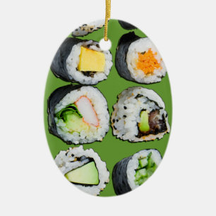 Super süße Sushi-Verzierung Keramik Ornament