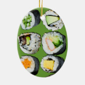Super süße Sushi-Verzierung Keramik Ornament (Hinten)