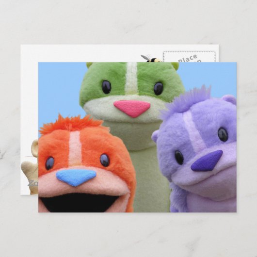 Super Süße Tier Postkarte (Vorne/Hinten)