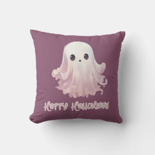 Super süßer Geist Lila Frohes Halloween Kissen