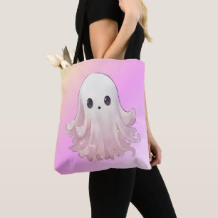 Super süßer rosa Halloween-Geist Tasche