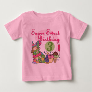 Super Sweet 3. Geburtstagsgeschenke und Geschenke Baby T-shirt
