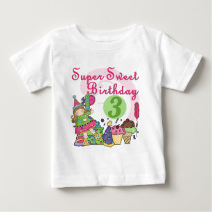 Super Sweet 3. Geburtstagsgeschenke und Geschenke Baby T-shirt