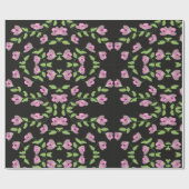 Super Sweet Geschenkwrap in Schwarz und Rosa Geschenkpapier (Flach)