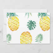 Super Sweet Pineapa Einladung zum ersten Geburtsta (Rückseite)