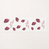 Super sweet Strawberry Personalisiert Yogamatte (Vorderseite (Horizontal))