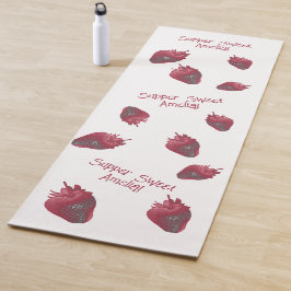 Super sweet Strawberry Personalisiert Yogamatte