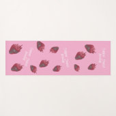 Super sweet Strawberry Personalisiert Yogamatte (Vorderseite (Horizontal))