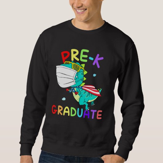 Super T Rex Abschluss vor dem K-Graduate-Test Sweatshirt (Vorderseite)