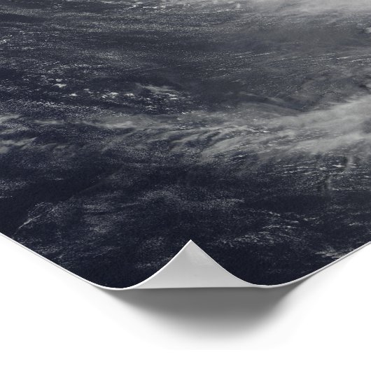 Super Taifun Melor schwingt über das Pazifische Oz Poster (Ecke)