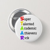 Super talentierte akademische Errungenschaften Roc Button (Vorne & Hinten)