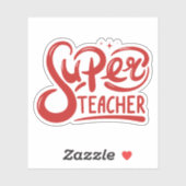 Super Teacher Aufkleber (Blatt)