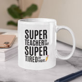 Super Teacher By Day Funny Teacher Kaffeetasse