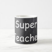 Super Teacher Chalkboard Design Geschenkidee Kaffeetasse (Mittel)