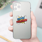 Super Teacher Comic Style Aufkleber (Telefon)