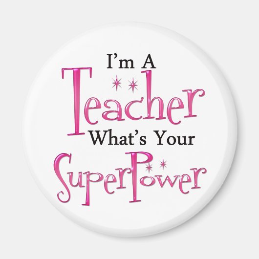 Super Teacher Magnet (Vorne)