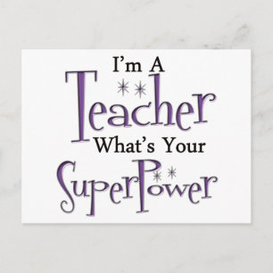 Super Teacher Postkarte