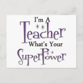 Super Teacher Postkarte (Vorderseite)