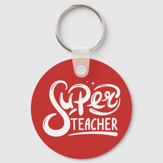 Super Teacher Schlüsselanhänger (Vorderseite)