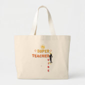 Super Teacher Vibe Jumbo Stoffbeutel (Vorne)