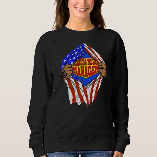 Super Technical Project Manager Hero Job Sweatshirt (Vorderseite)