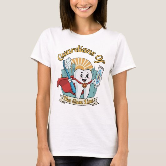 Super Tooth Held Zahnhemd T-Shirt (Vorderseite)