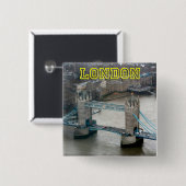 Super! Tower Bridge London Button (Vorne & Hinten)