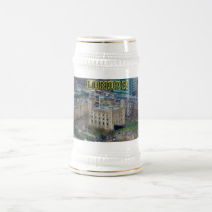 Super! Tower of London England Bierglas