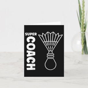 Super Trainer Badminton Sport Simple Badminton Coa Karte