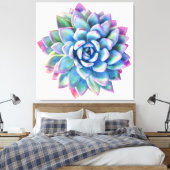 Super trendige extra große, sukkulente Wandkunst Leinwanddruck (Insitu (Schlafzimmer))