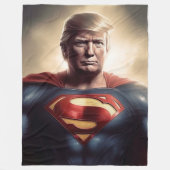 SUPER TRUMP MAN FLEECEDECKE (Vorderseite)