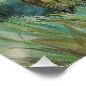 Super Turtle Poster | Lustige Cartoon-Wandkunst (Ecke)