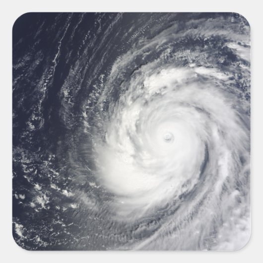 Super Typhoon Choi-wan Quadratischer Aufkleber (Vorderseite)