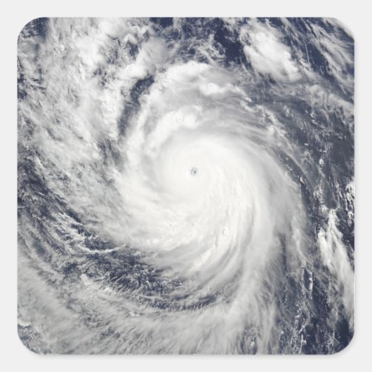 Super Typhoon Lupit Quadratischer Aufkleber (Vorderseite)