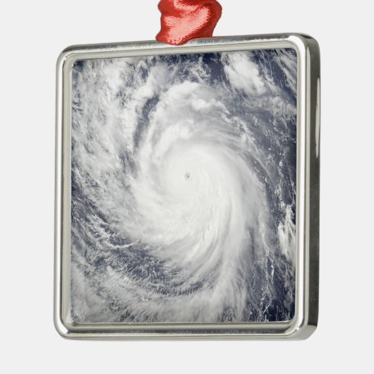 Super Typhoon Lupit Silbernes Ornament (Links)