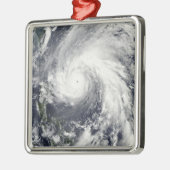 Super Typhoon Megi Silbernes Ornament (Links)