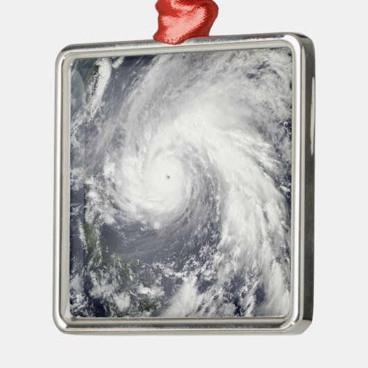 Super Typhoon Megi Silbernes Ornament (Links)